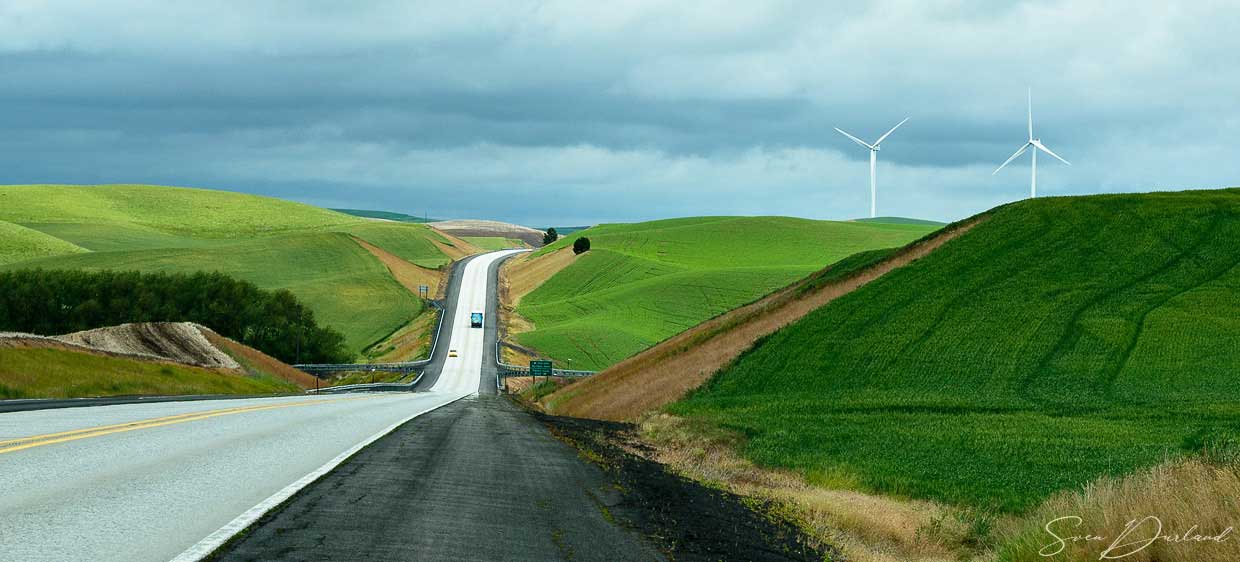 Highway through the Palouse