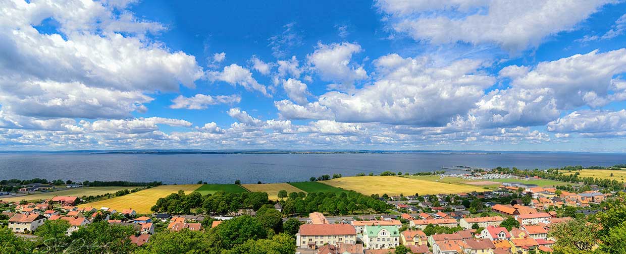 Gränna and Lake Vättern panorama