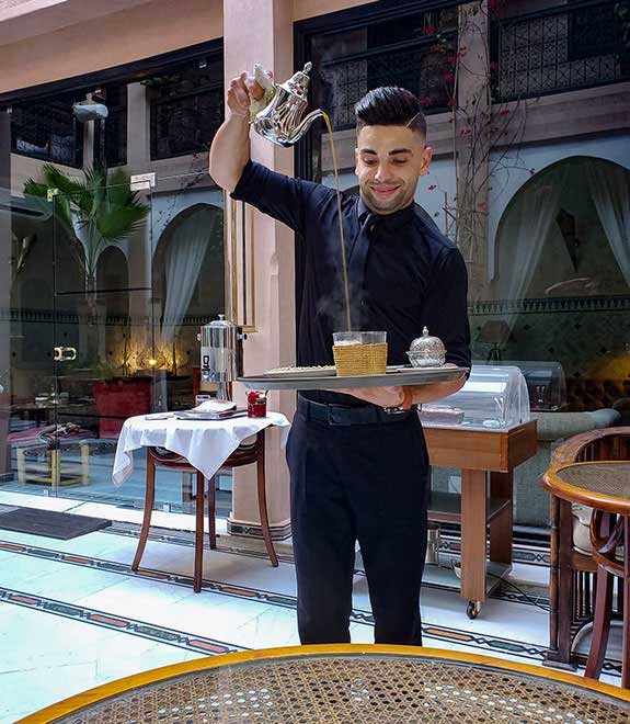 Tea server in Marrakech