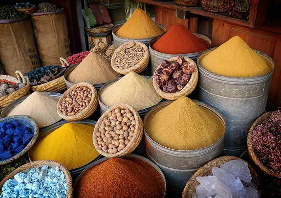 Spice market in Marrakech
