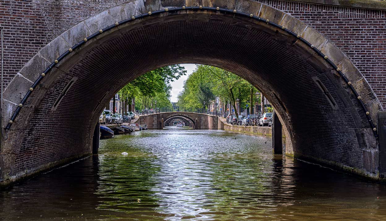 Amsterdam bridge view