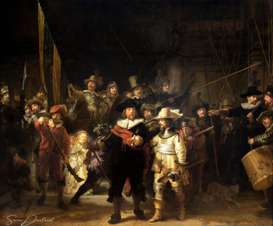 The Nightwatch painting by Rembrandt