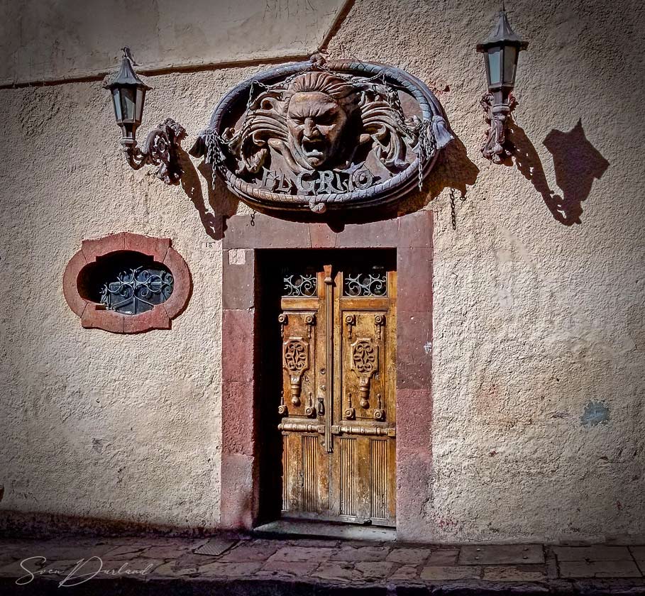 ornamented doorway in San Miguel