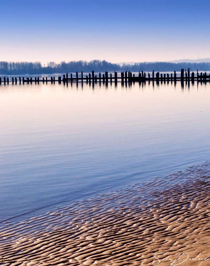 Sand Beach Ripples - Columbia River 