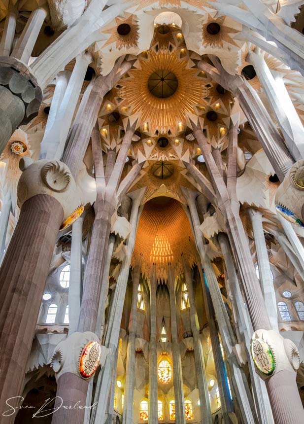 ceiling art of Sagrada Familia